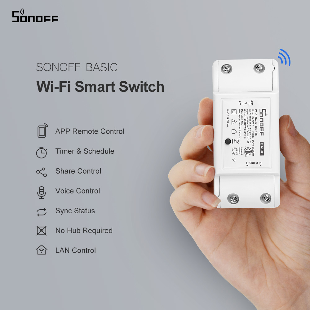 Sonoff Basic Switch - Itead SONOFF Basic R2 Básico Interruptor