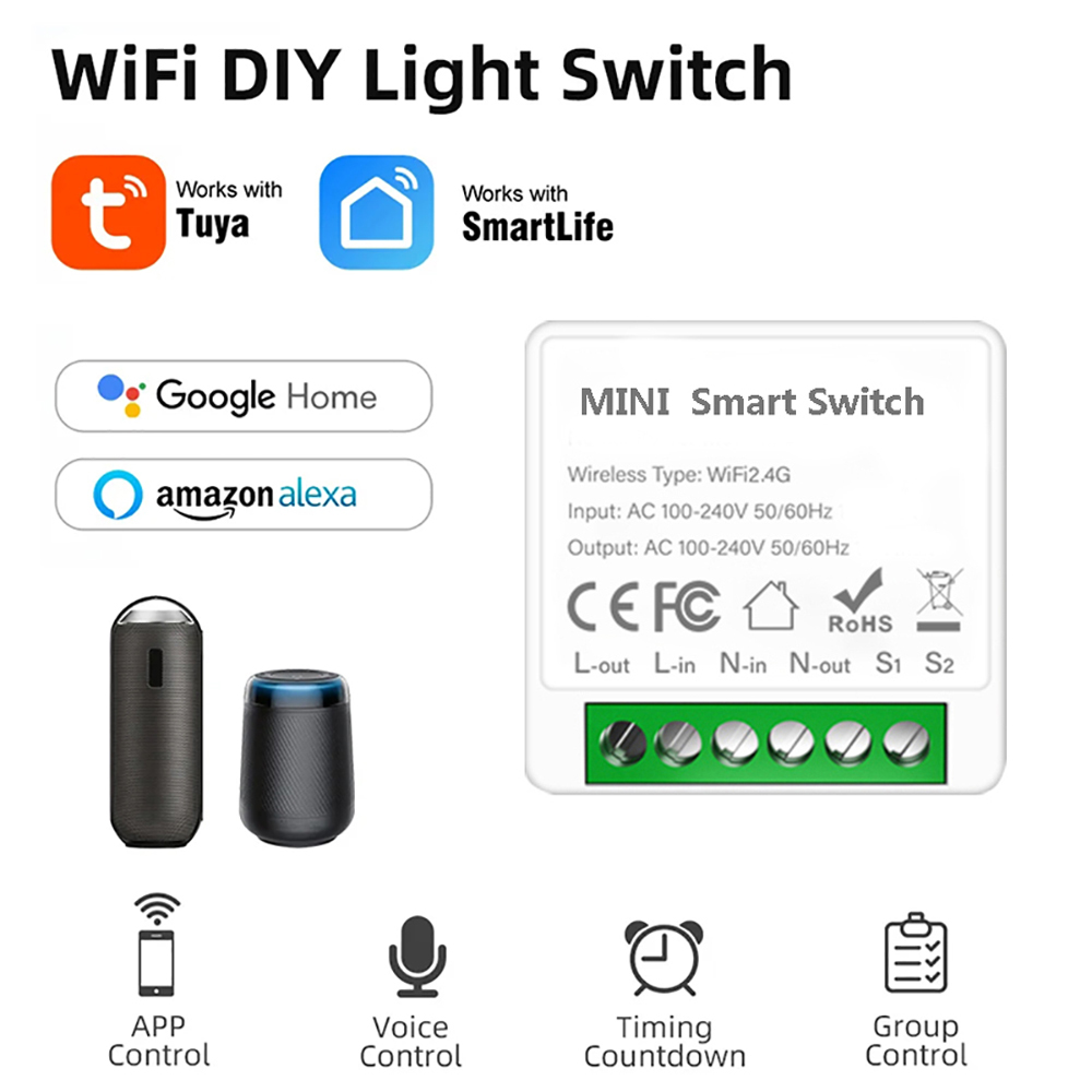 Home Automation Ideas - Controle de 2 vias tuya mini