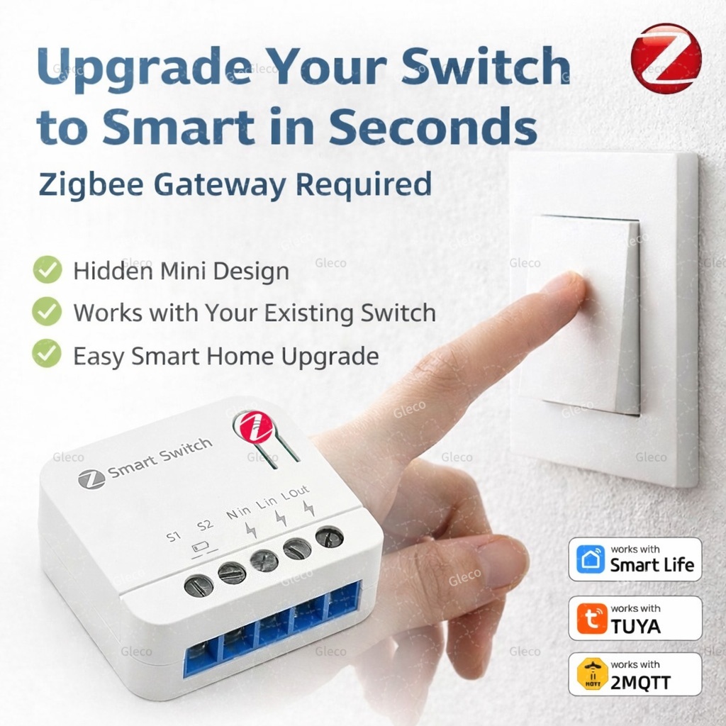 Diy Home Automation Hub - Módulo Interruptor Inteligente ZigBee Tuya Mini