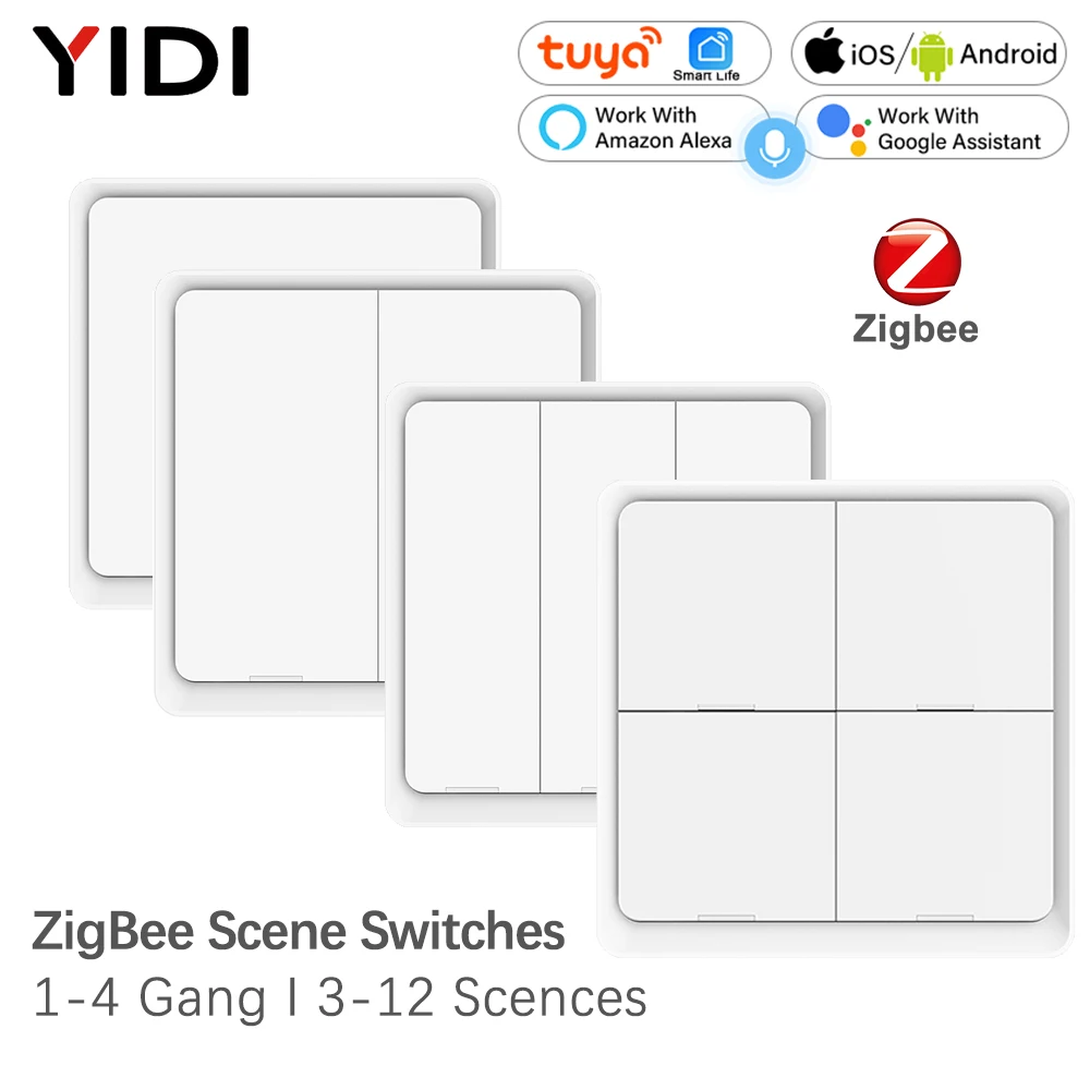 Home Automation Ideas - Interruptor interruptor tuya sem fio zigbee,