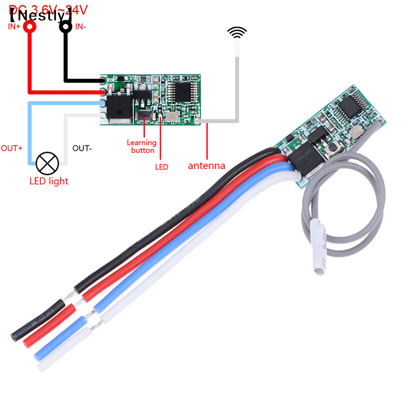 433Mhz Receiver Module - Receptor de Relé RF 433Mhz 1CH,
