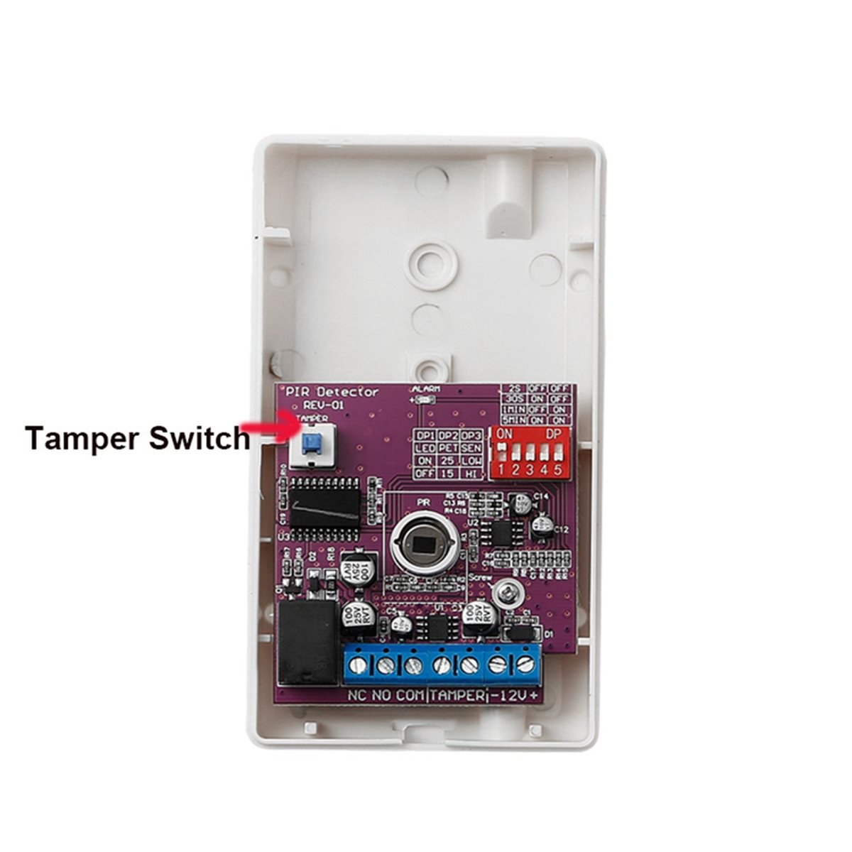Motion Sensor Pir Wired - Detector de Movimento Passivo com Fio