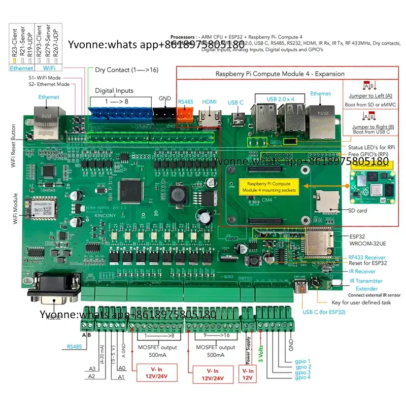 Controlador Inteligente KC868- - Diy Home Automation Server avaliação e preço