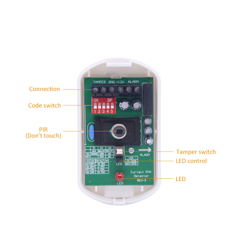 Sensor de movimento com fio pa - Motion Sensor Pir Wired avaliação e preço