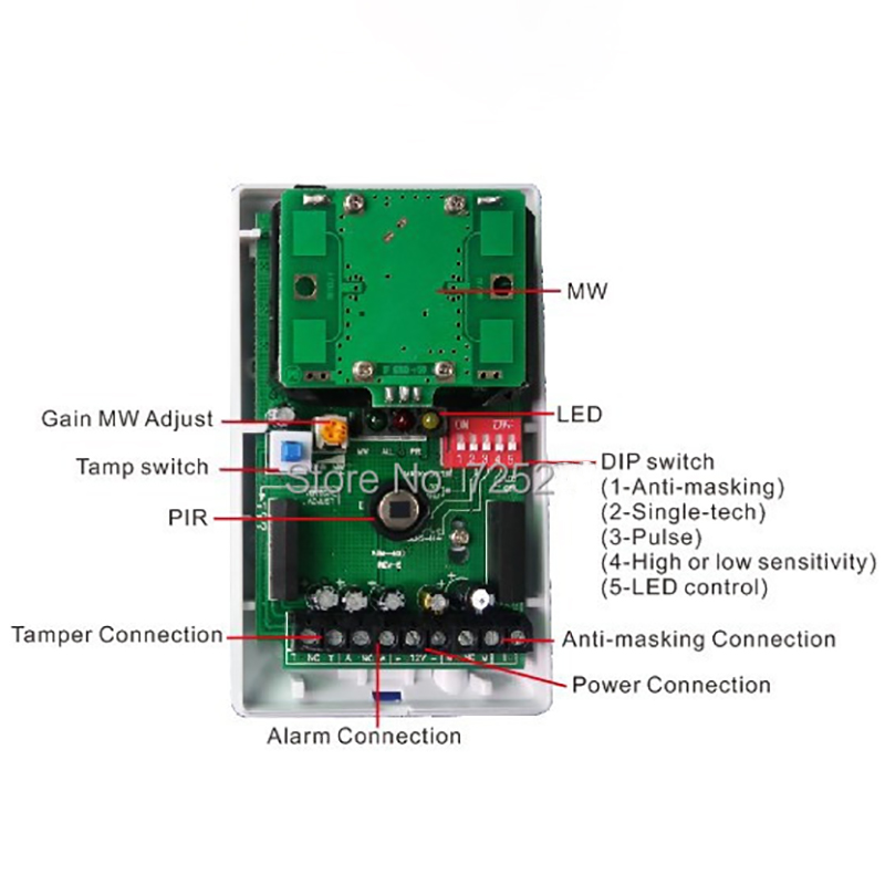 Sensor de Movimento PIR com Fi - Motion Sensor Pir Wired avaliação e preço