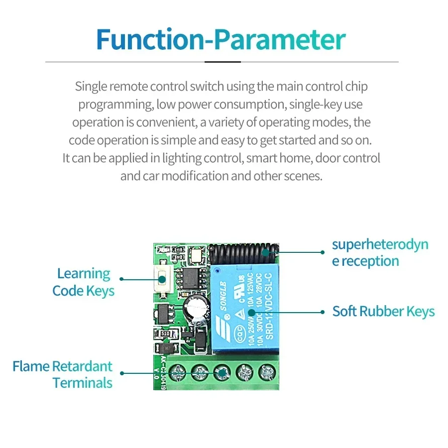Interruptor inteligente de con - 433Mhz Receiver Module avaliação e preço