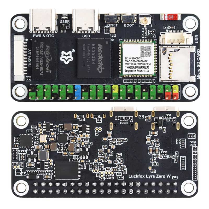Luckfox Lyra Zero W RK3506B Ro - Pi Zero W Board avaliação e preço