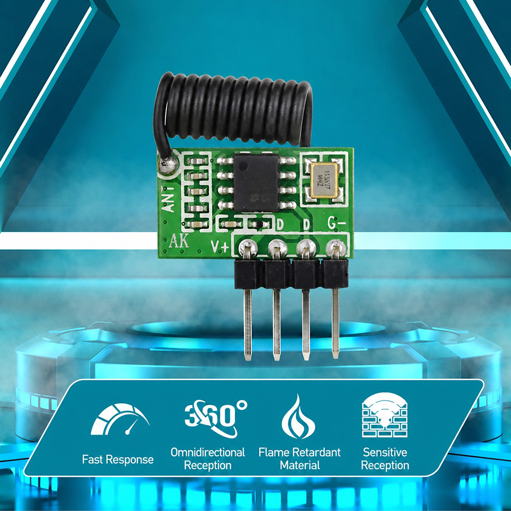 Módulo Receptor RF Superheteró - 433Mhz Receiver Module avaliação e preço