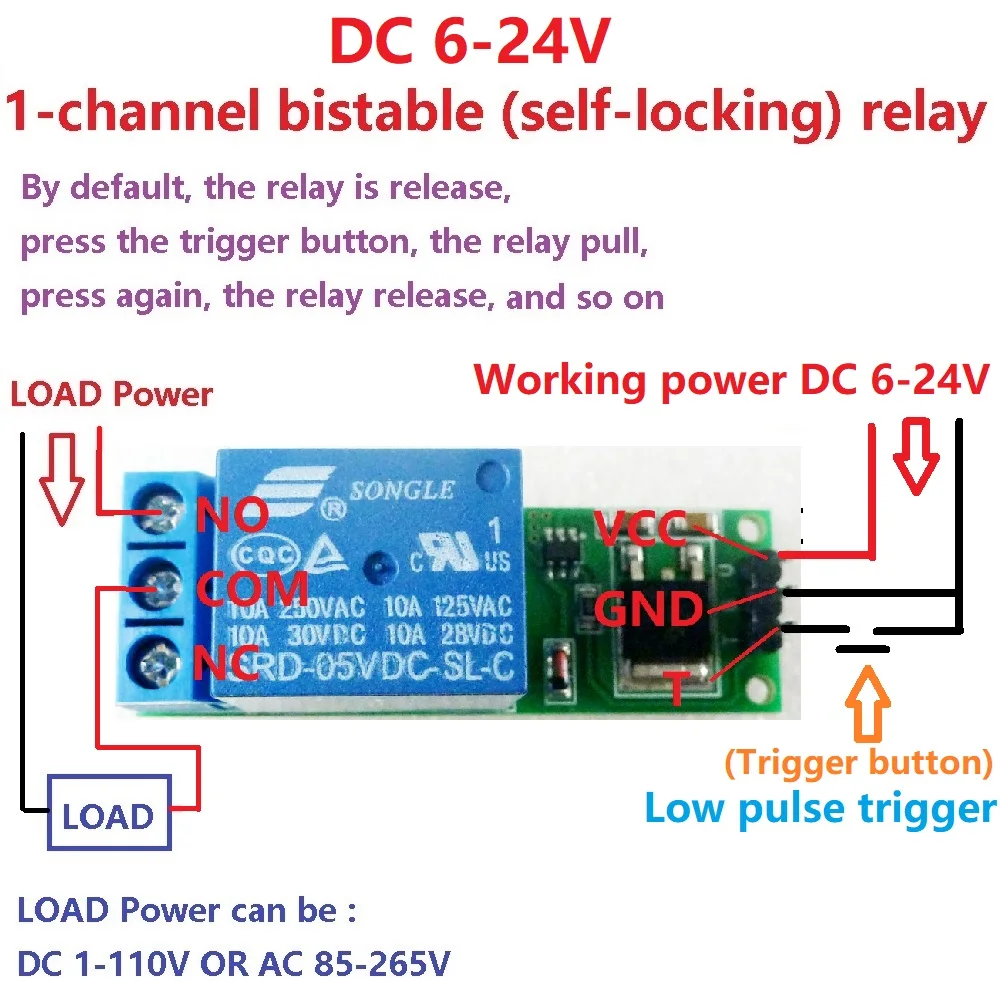 Módulo de Relé Flip-Flop Latch - Home Automation With Arduino avaliação e preço